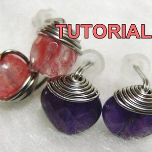 WIRE JEWELRY TUTORIAL - Top Wrapped Stud Earrings