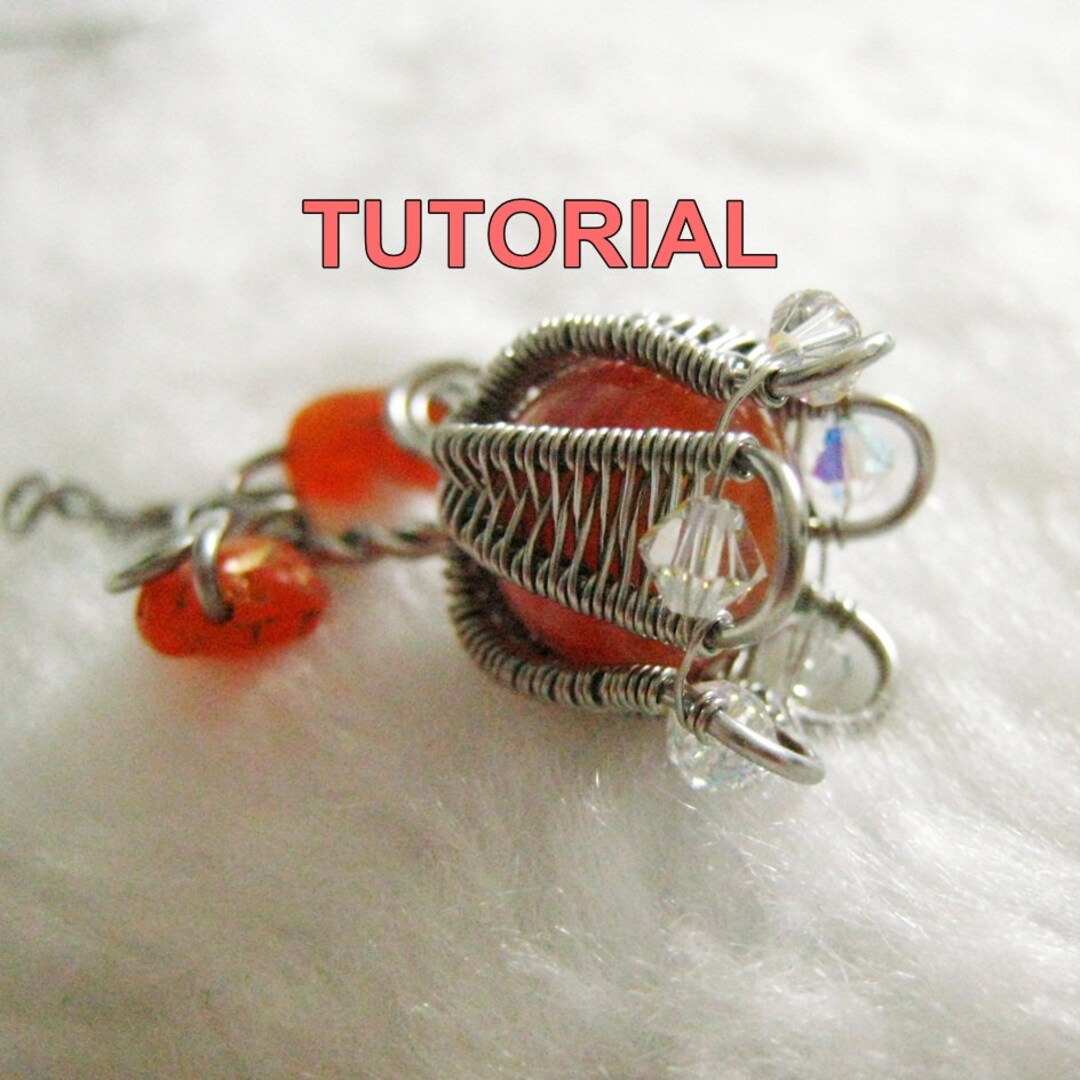 Wire Jewelry Tutorial Wire Wrapped Tulip Pendant Etsy