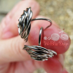 WIRE JEWELRY TUTORIAL Wire Wrapped Rose Earrings image 3