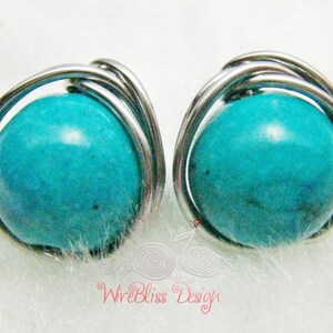 WIRE JEWELRY TUTORIAL Wire Wrap Stud Earrings, Simple Yet Elegant image 2