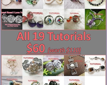 WIRE JEWELRY TUTORIAL - All 19 Tutorials for US60.