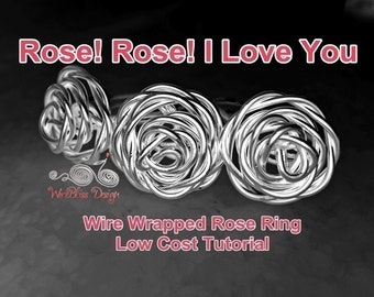 WIRE JEWELRY TUTORIAL - Wire Wrapped Rose Ring