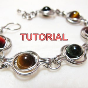 WIRE JEWELRY Tutorial Twice Around The World TAW Wire Wrapped Bracelet image 1