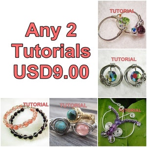 WIRE JEWELRY TUTORIAL Paket - 2 beliebige Tutorials für USD9