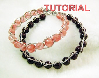 WIRE JEWELRY TUTORIAL- Wire Wrap Infinity Bracelet.