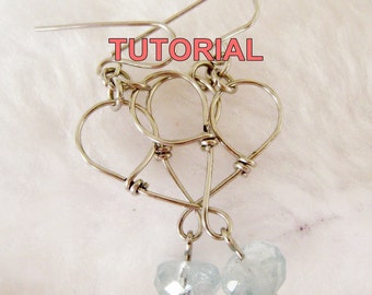 WIRE JEWELRY TUTORIAL - Heart to Heart Earrings