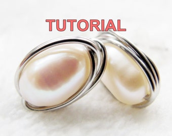 WIRE JEWELRY TUTORIAL- Wire Wrap Stud Earrings, Simple Yet Elegant