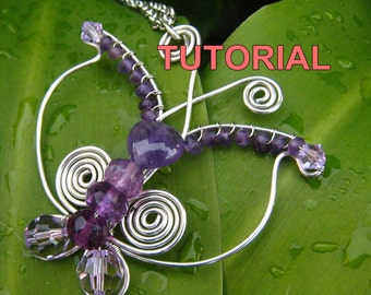 WIRE JEWELRY TUTORIAL - Wire Wrapped Butterfly Pendant