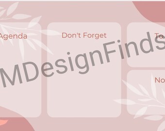 Printable Daily Agenda