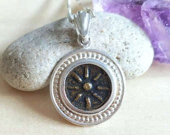 Widow&#39;s Mite Copy Coin Silver Necklace, Ancient Replica Coin Pendant, Christian gift for girls boys unisex,  Jesus Biblical Coin Jewelry