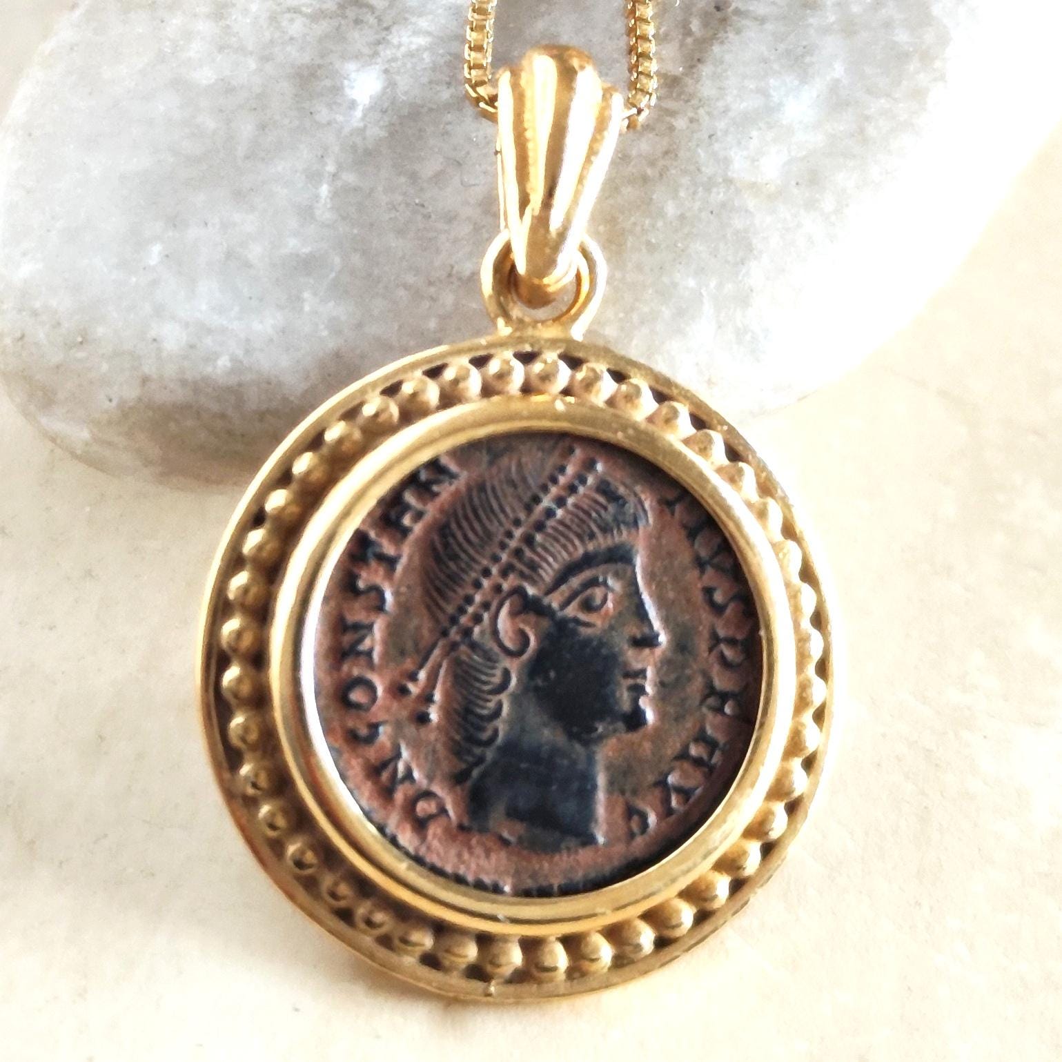 Ancient Roman coin Medallion