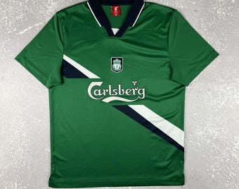 Camiseta de fútbol oficial de visitante del FC Liverpool 1999-2000 para hombre M