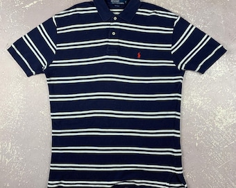 RARE Vintage 90s Polo Ralph Lauren Cotton Knit Chainmail Polo