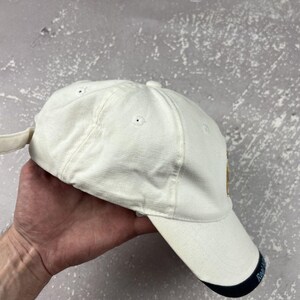 RARE 2004 Vintage Y2K Real Madrid Adidas Cap Hat BLOKE One Size White image 4