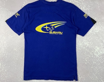 SUBARU World Rally Team Pirelli Embroidery Logo and Patches Polo