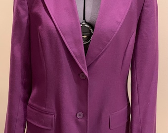 Vintage Chadwick’s Plum Wool Jacket, Size 8