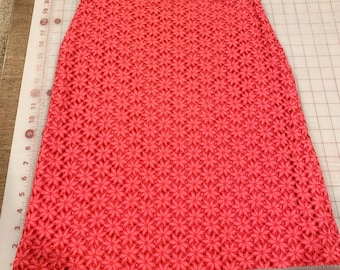 Vintage Pink Eyelet Skirt Ann Taylor Petites Size 6P