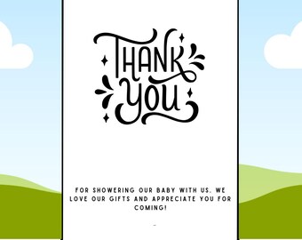 Tarjeta de agradecimiento 4x8 (Editar en CANVA)