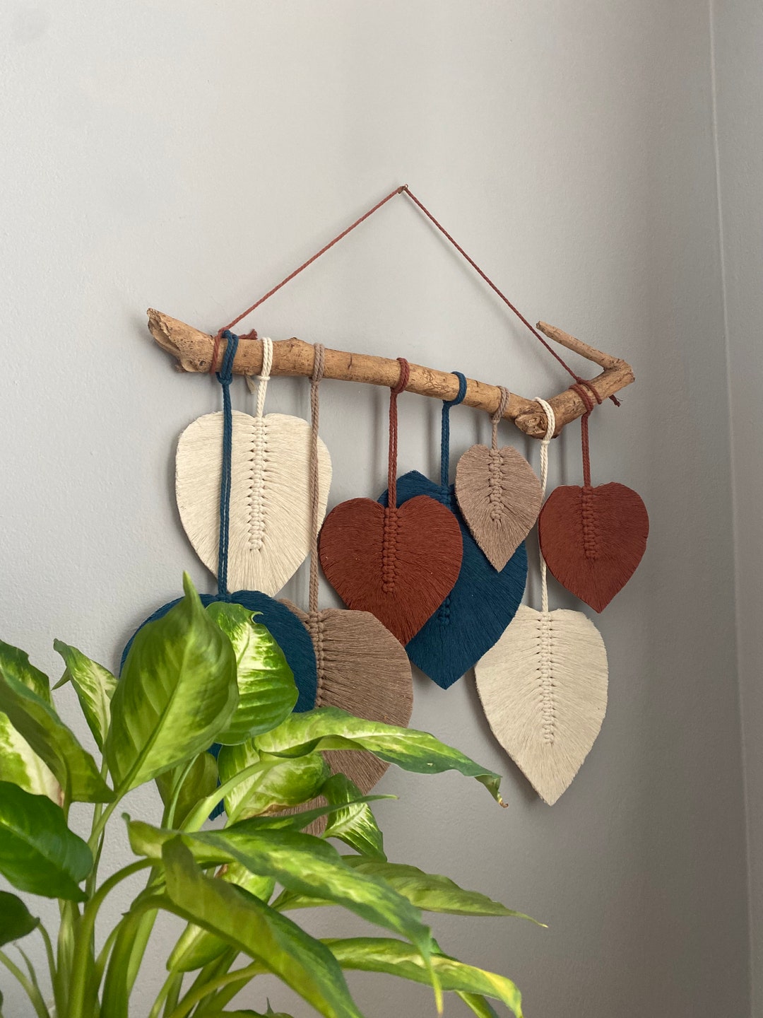 Boho Macrame Wall Hanging, Minimalist Wall Art, Bedroom Wall Decor ...