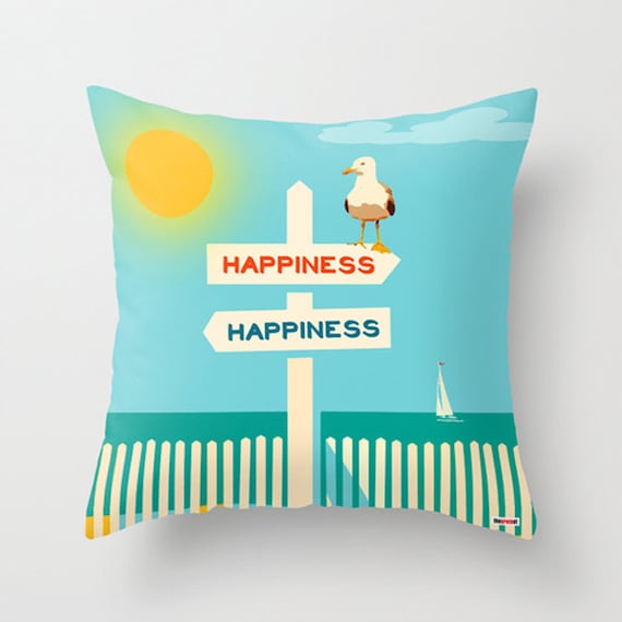 Nautical Pillow Beach Theme Pillow Beach House Pillow Etsy