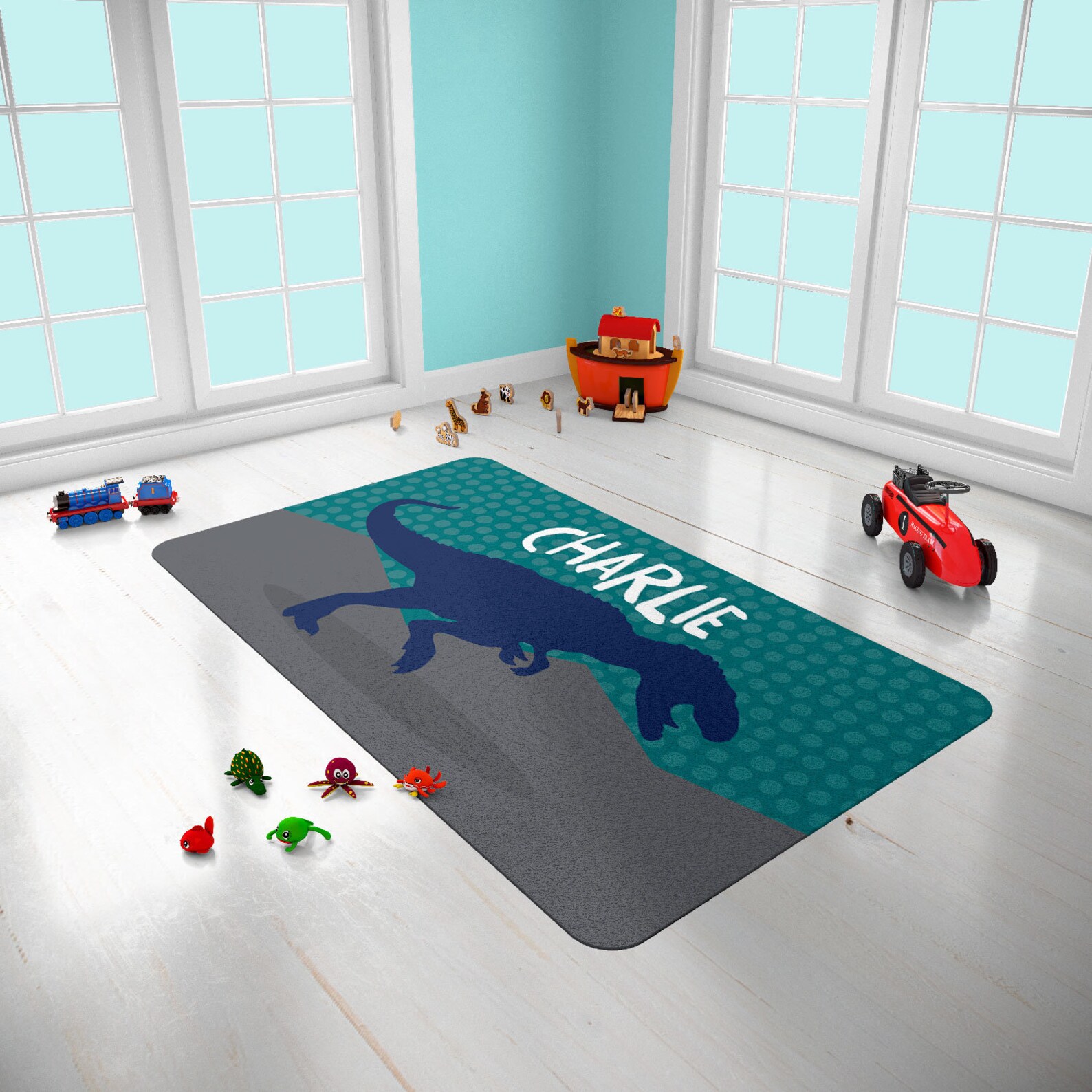 Dinosaurs Kids Rugs Rugs for kids room Boy Rug Personalized Etsy