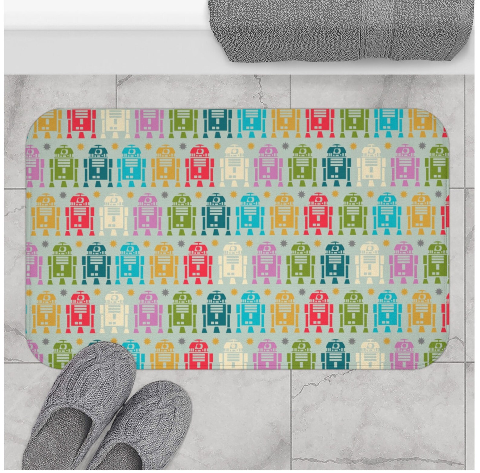 Star Wars Bath Mat Star Wars Gifts R2D2 Gifts Modern Bath Etsy