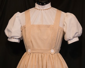 AUTHENTIC Reproduction DOROTHY Costume DRESS Custom Child Size Sepia version