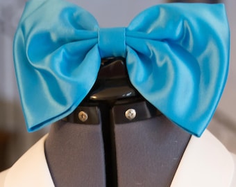 BELLE Blue Hair Bow Clip Barrette Costume Cosplay Town Provincial