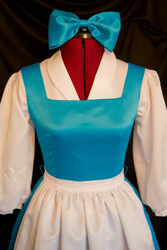 BELLE Provincial Village Costume Blue Deluxe ADULT Size W bow MOM2RTK Cosplay Etsy Canada