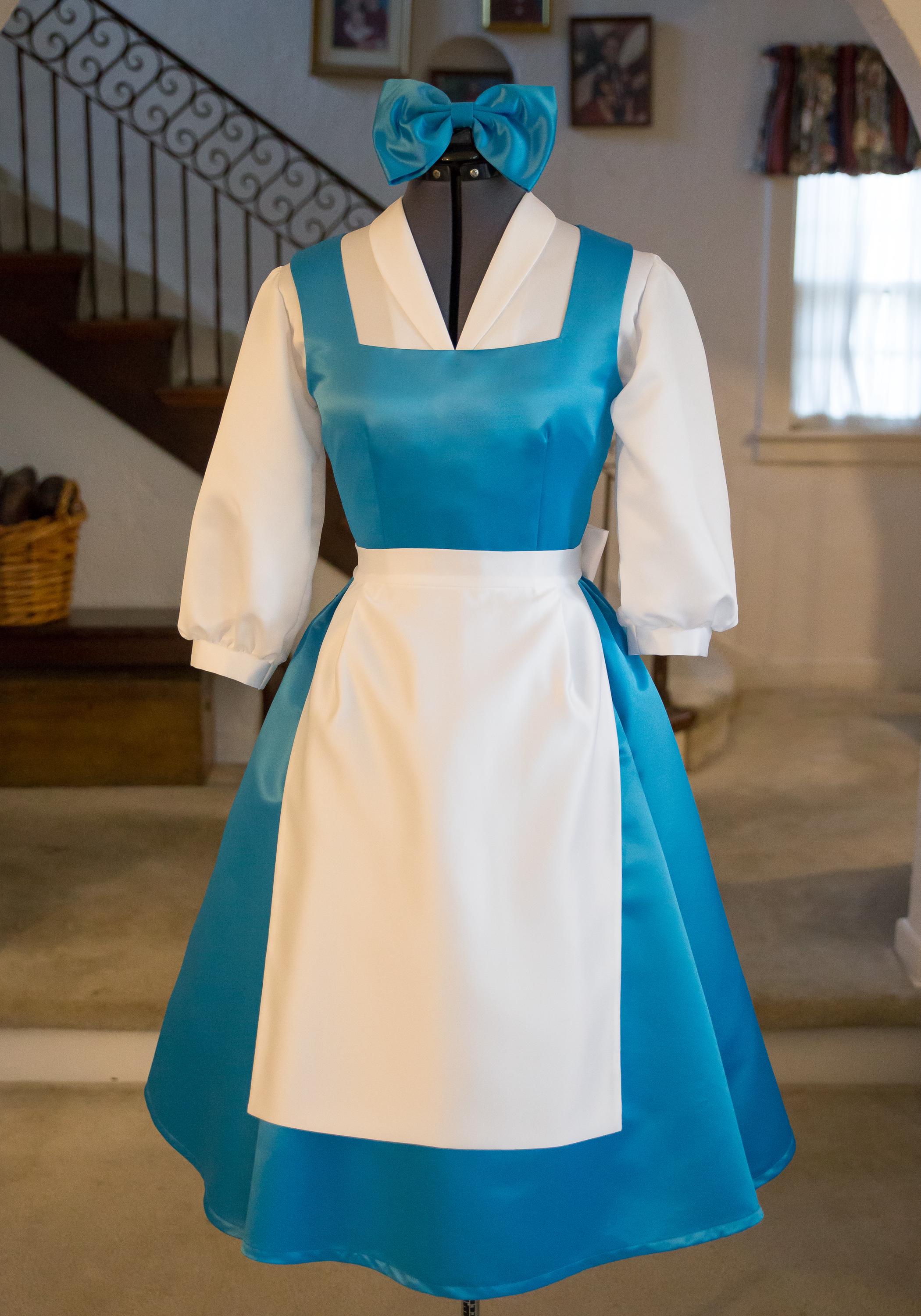 Belle Blue Dress Costume Adult - Etsy Belle Blue Dress Costume Adult - Etsy