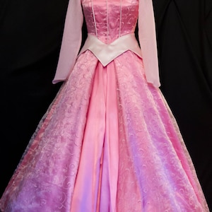 NEW! Pink Swirls ADULT Sleeping Beauty Aurora Costume GOWN Custom Cosplay