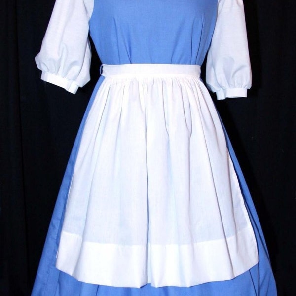 BELLE Provincial Village Costume Blue ADULT Size w/Bow MOM2RTK Cosplay