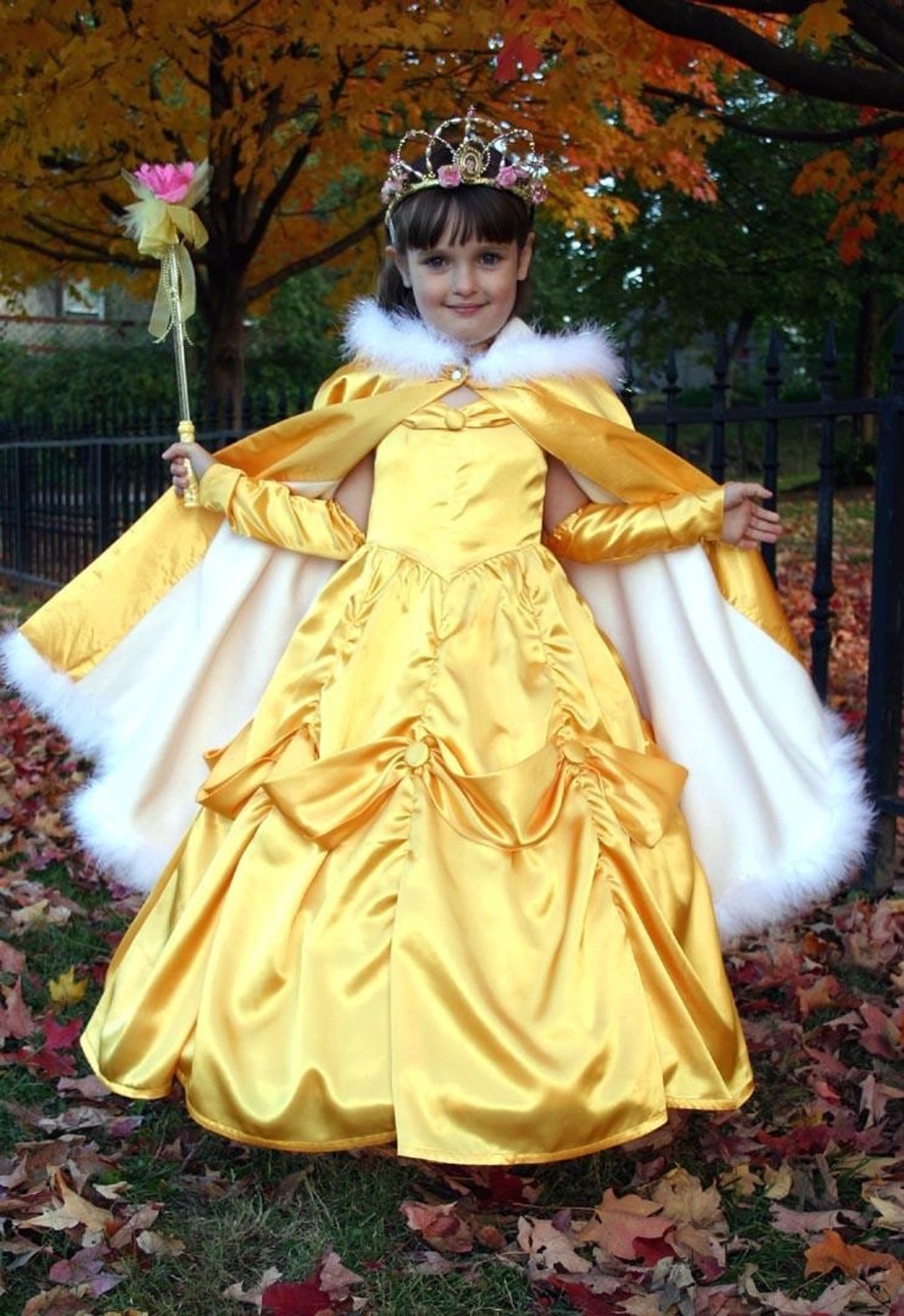 Deluxe 2t Belle Costume HIHCBF Girls Beauty And The Beast Costume