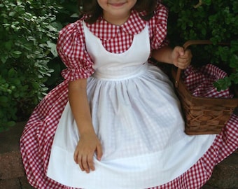 Little RED RIDING HOOD Dress/Costume Set Custom Child Girls Size