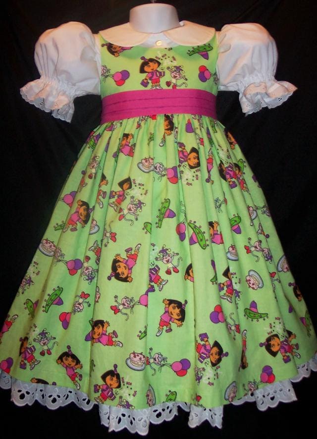 open lace back dress Amazon.com: Fisher-Price Dora Dress And Style Fashions Birthday Party :  Toys & Games main image 0
