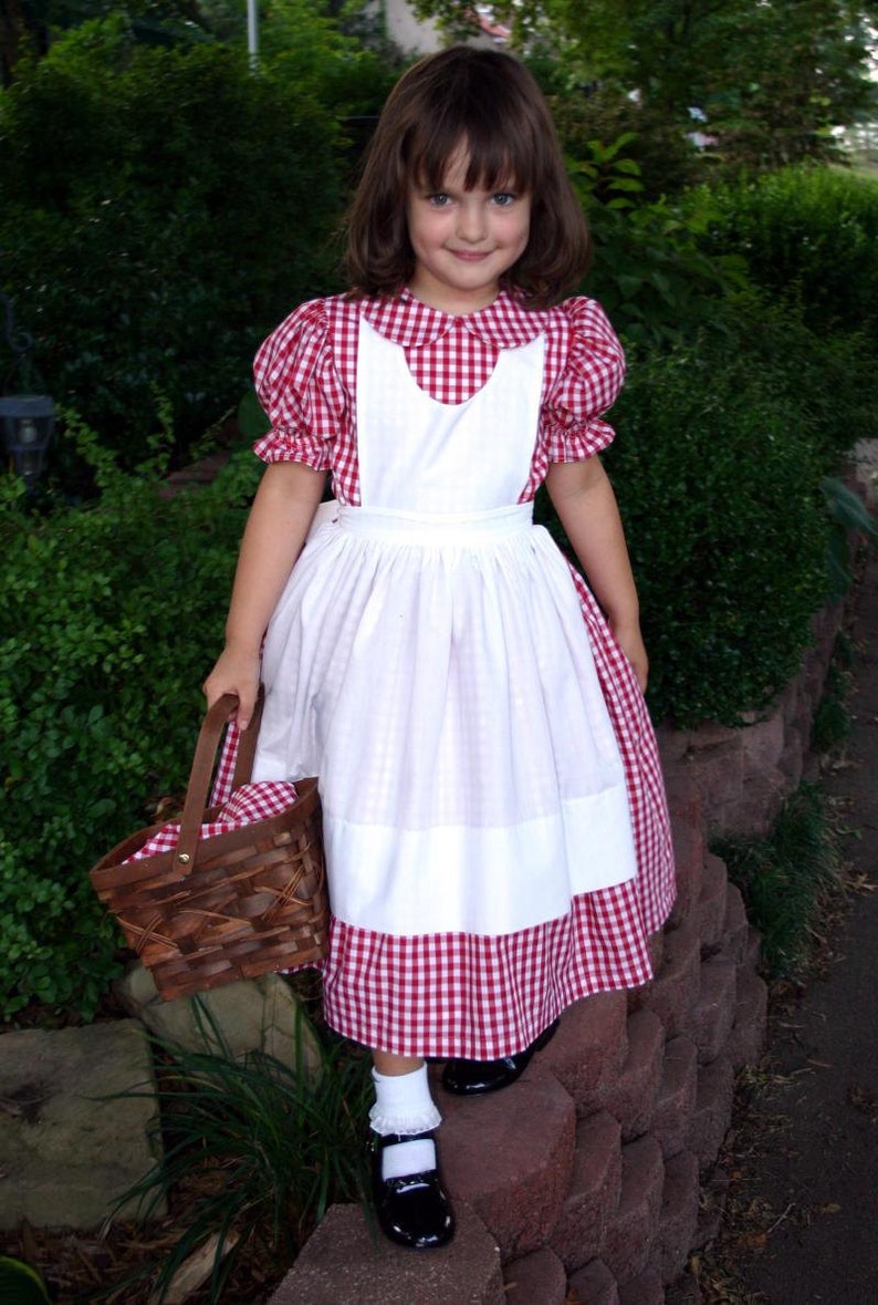 Little RED RIDING HOOD DressCostume Set Custom Child Size