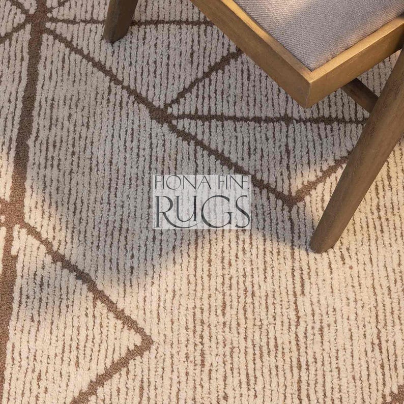 Tufted Geometric Rug Modern Loop & Cut Pile Carpet for Living Room - Etsy