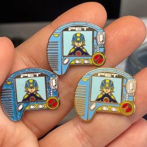 Mega man EXE Enamel Pin Inspired by Megaman NT Warrior and Battle Network | Limited Edition Collectible | Wear on Hats, Bags, Jackets