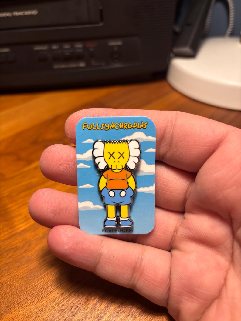 Bart Simpson pin design