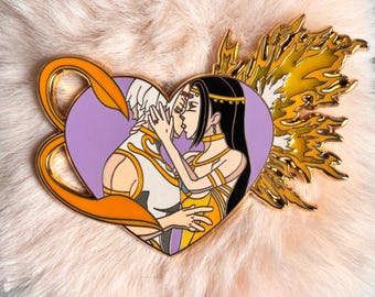Pin de esmalte de casamento de Ken Kaneki e Touka Kirishima: Tokyo Ghoul colecionável