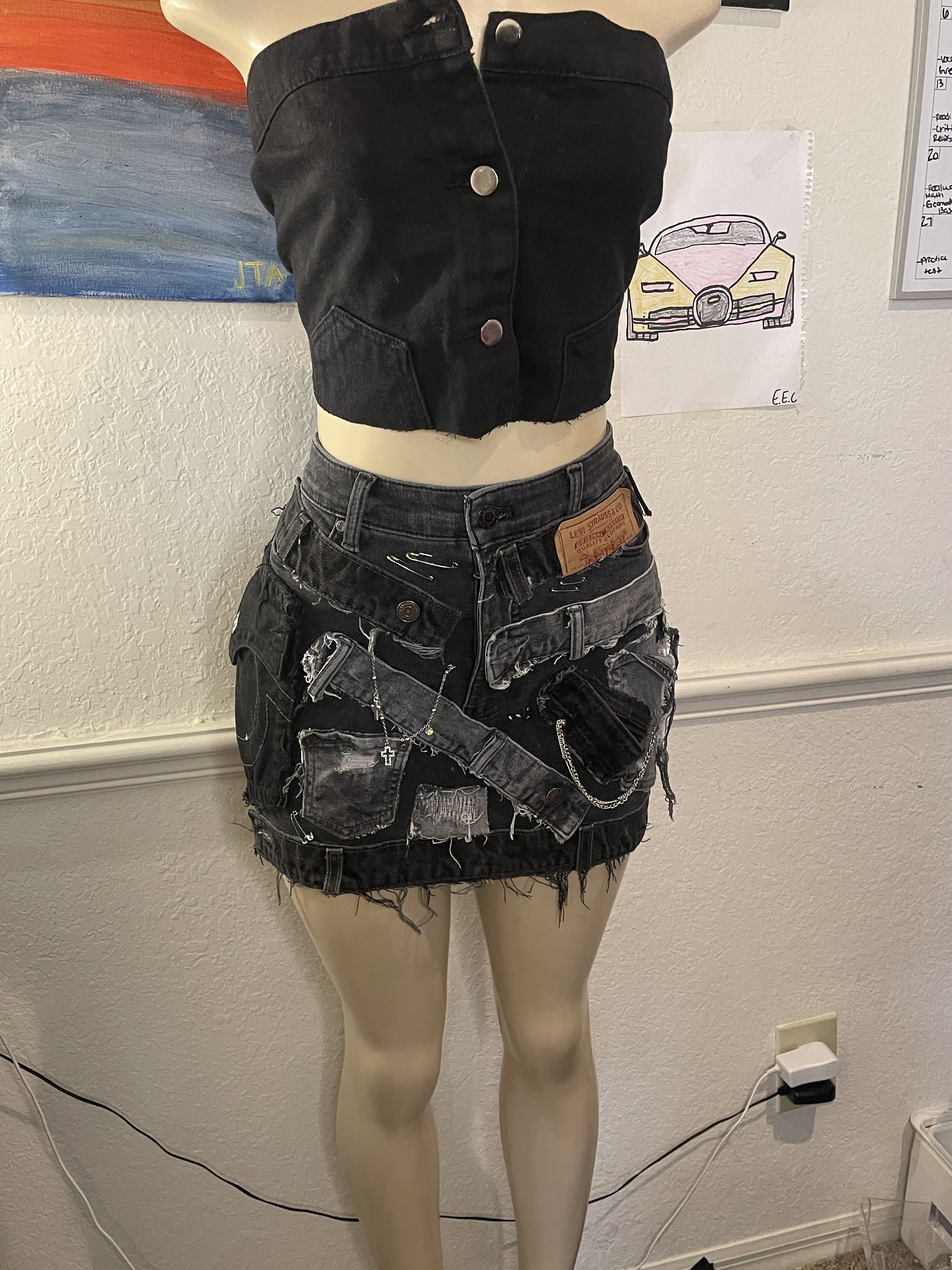 Denim Mini Skirt