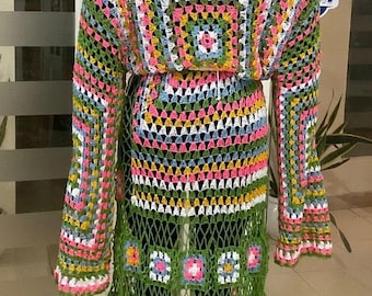 crochet over dress Sicily – So De Mel parent:destination-mini-dress Crochet Dress Pattern With Size:UK 16 / US 12 / EU 44 dropping Crochet Blue Long