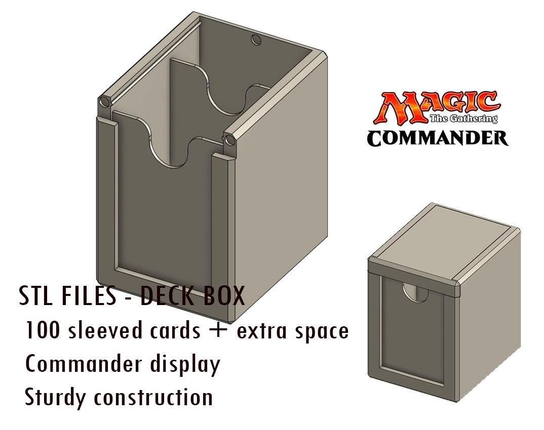 mtg commander deck box 3d print file Custom 3D Printed MTG Commander Deck Box – We Geek Together main image 1