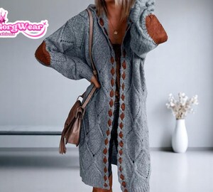 Sweat à Capuche Long Pour Femme - Polaire, Zip Intégral, Poches, Fente Latérale - Tunique Oversize Décontractée
