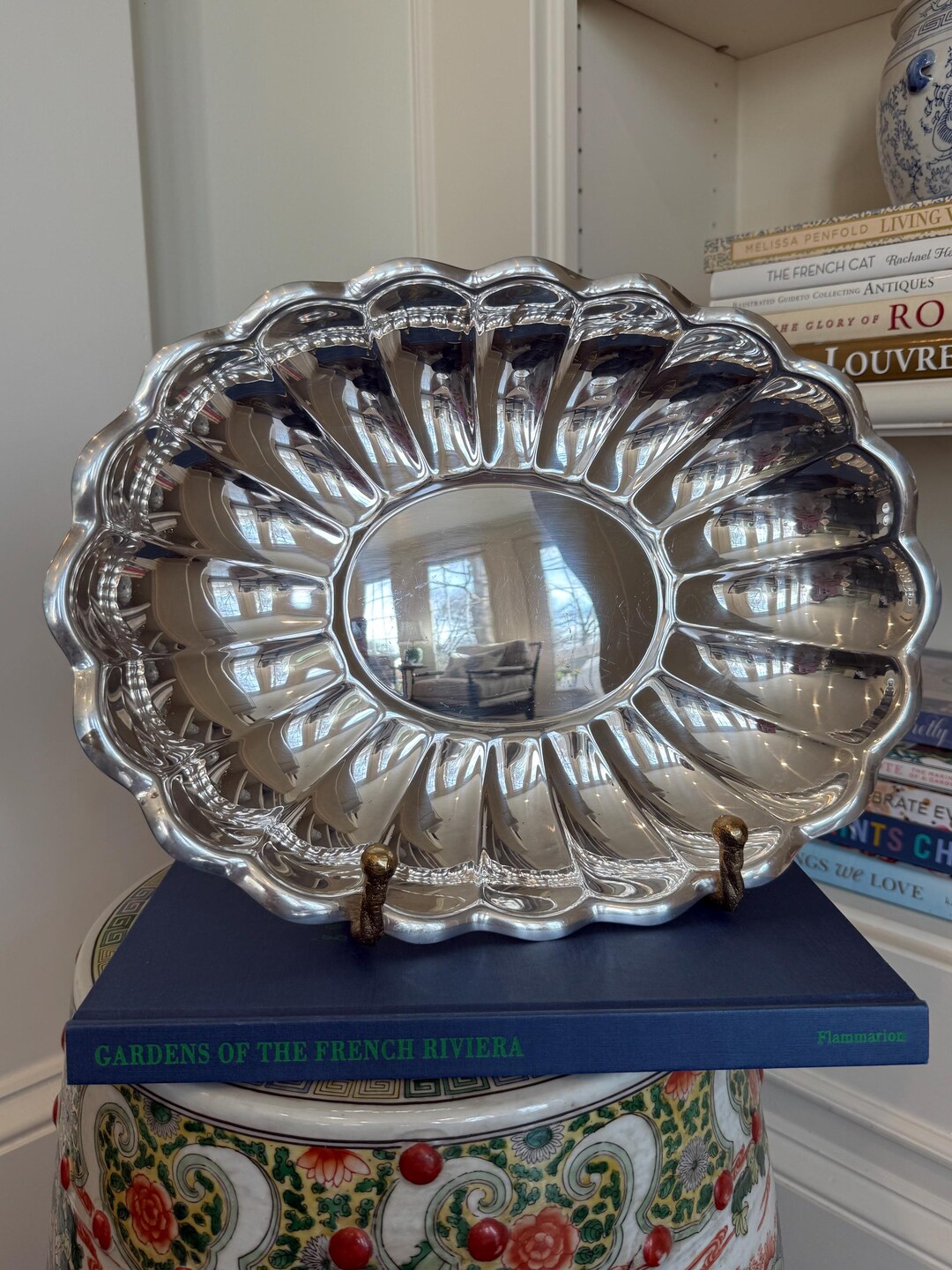Vintage Reed & Barton Silver Plate Serving Bowl Platter 15x11 • Large ...