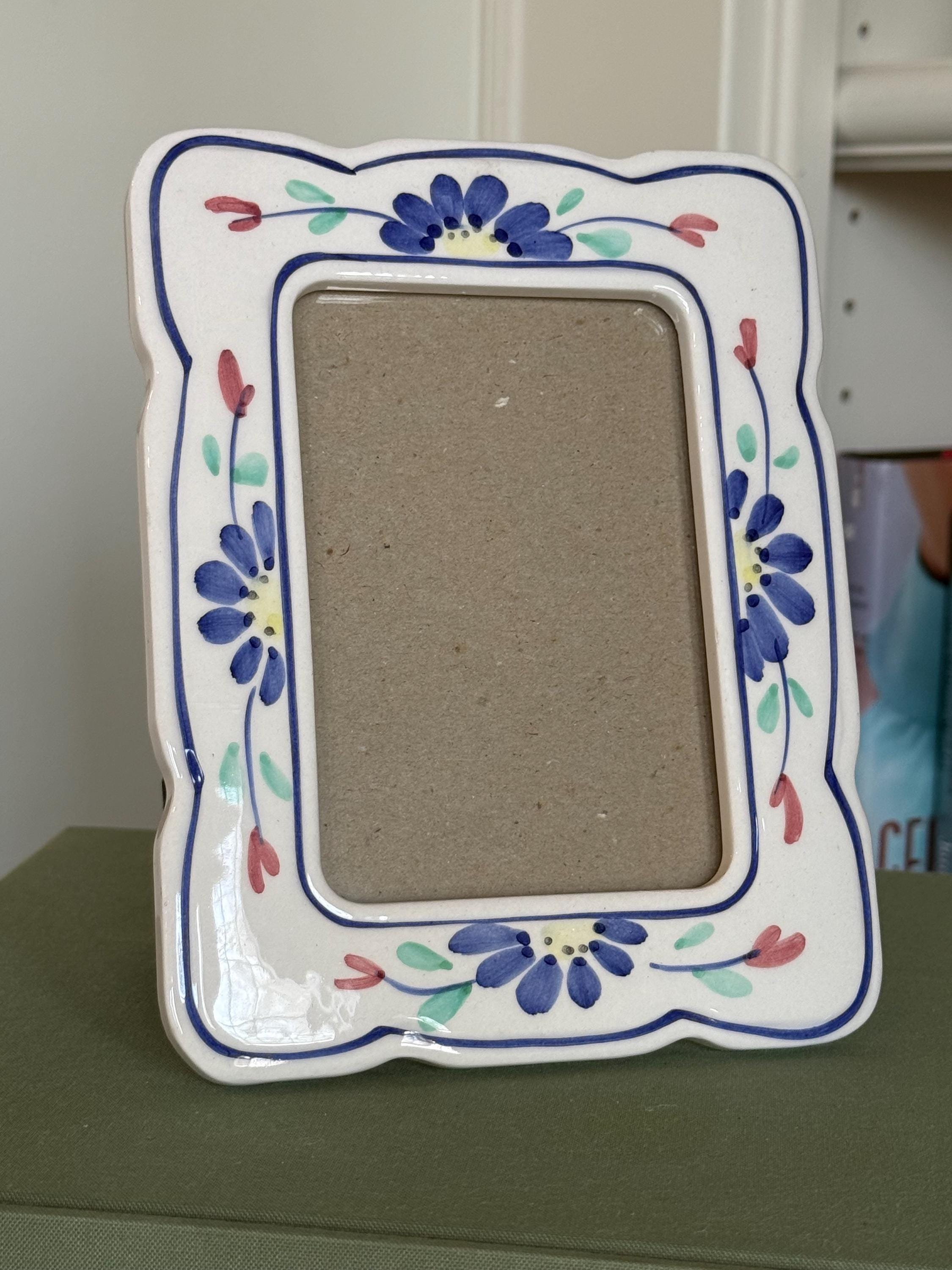 Vintage Ceramic Picture Frame - Etsy