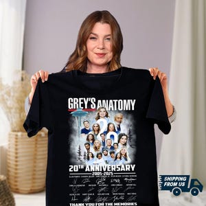 Grey&#39;s Anatomy 2005–2025 Shirt, Greys Anatomy 20-jähriges Jubiläum T-Shirt, Krankenschwester Doktor Film T-Shirt für Männer Frauen, Greys Anatomy Fan Shirt