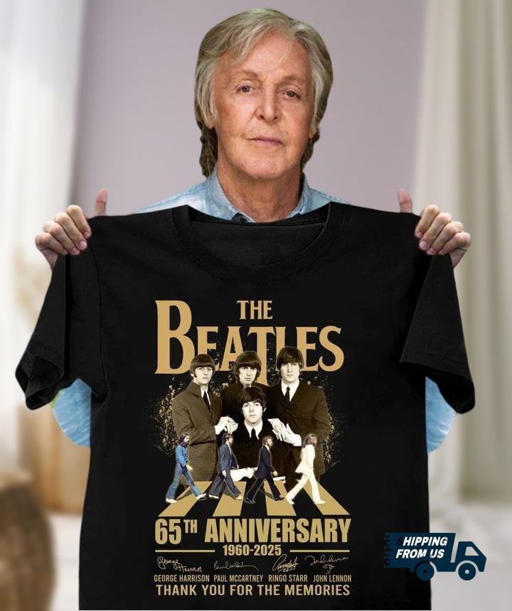 1990s The Beatles The White Album Photos T-Shirt XL Rock
