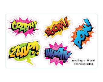 Onomatopoiea Stickers