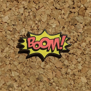 Onomatopoeia Boom Hard Enamel Pin